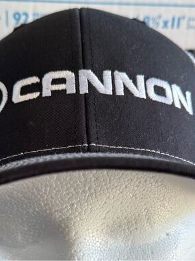 Cannon Black Embroidered Baseball Cap